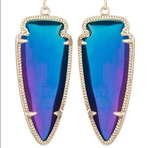 Kendra Scott Skylar Earrings in Black Iridescent